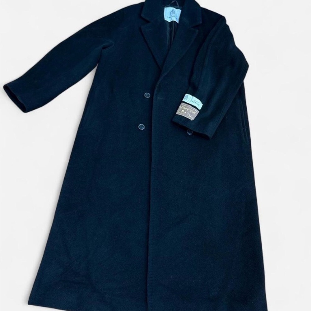 Aritzia Babaton Long Black Teddy Coat. Size: 3 - Picture 5 of 13